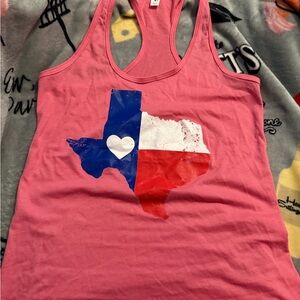 Pink Texas Tank Top ideal T small
